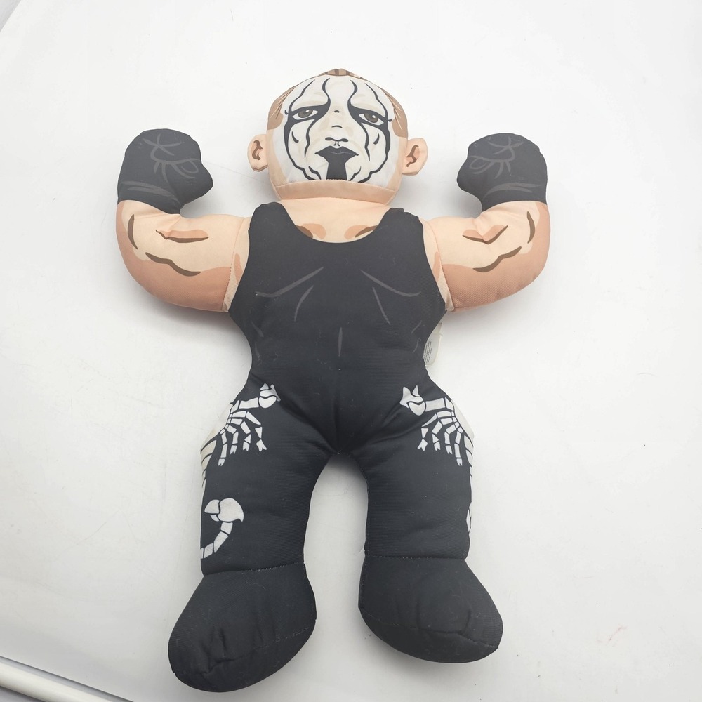 Sting Plush Stuffed Figure One Size Black AEW Wrestling 18" Elite Doll Toy TALKS